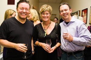 Ricky Gervais backstage at Carnegie Hall